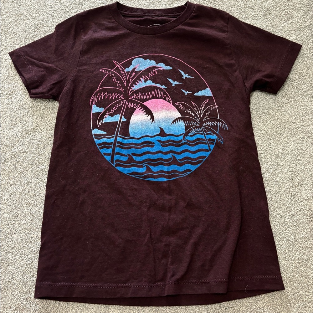 Maroon, graphic tee